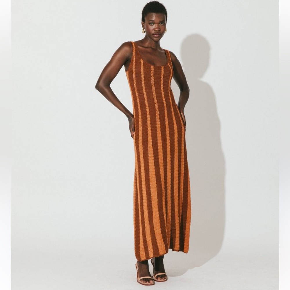 Cleobella Ginger midi dress Hand crocheted in cotton yarn